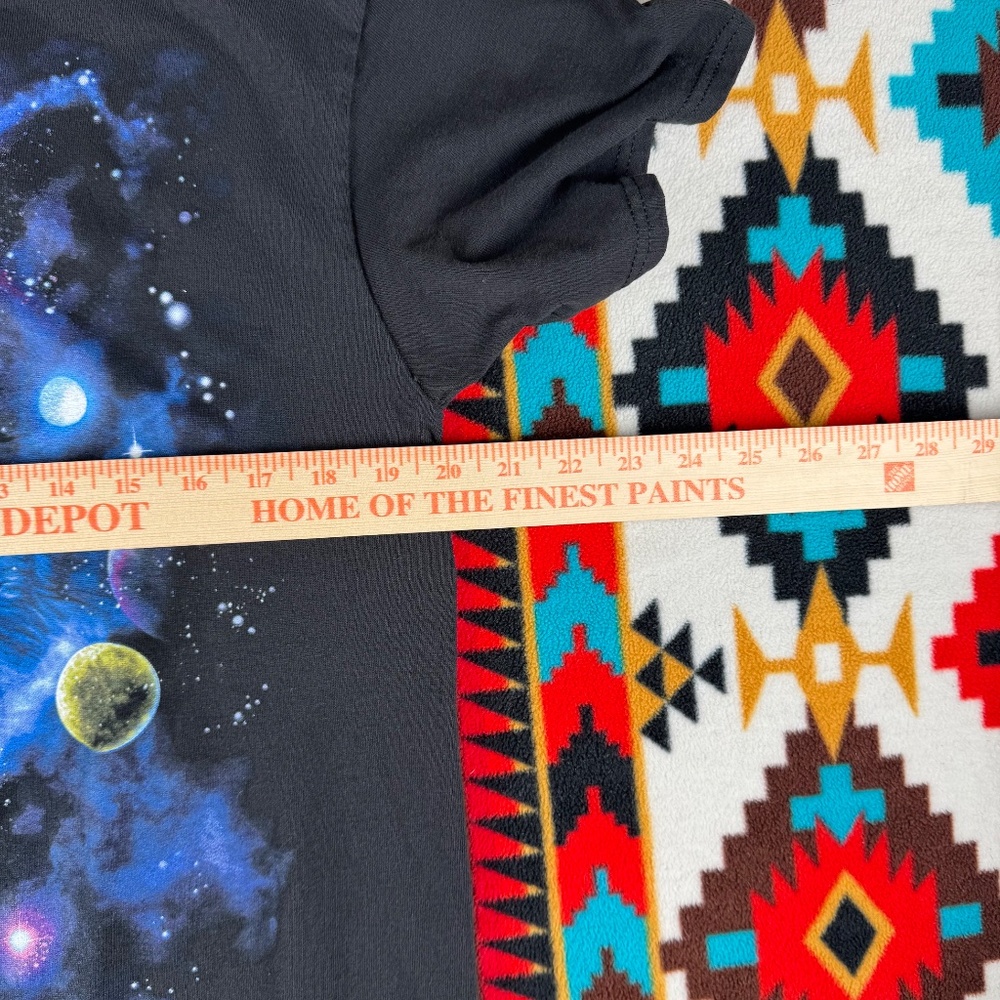 Cosmic wolf galaxy graphic t-shirt space wolf fantasy tee. - Picture 4 of 5